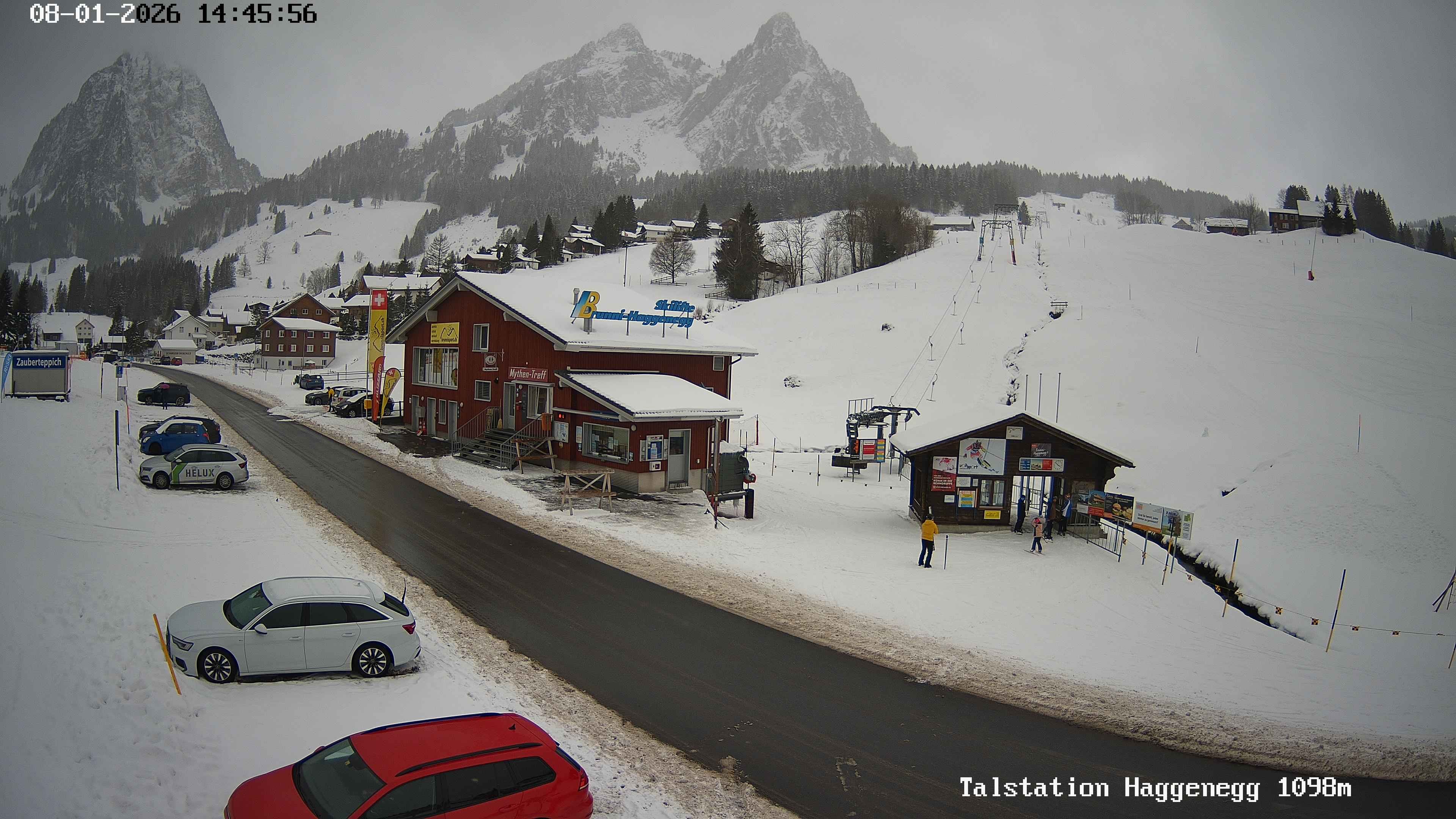 Archiv Foto Webcam Talstation Skilifte Brunni-Haggenegg, Zentralschweiz