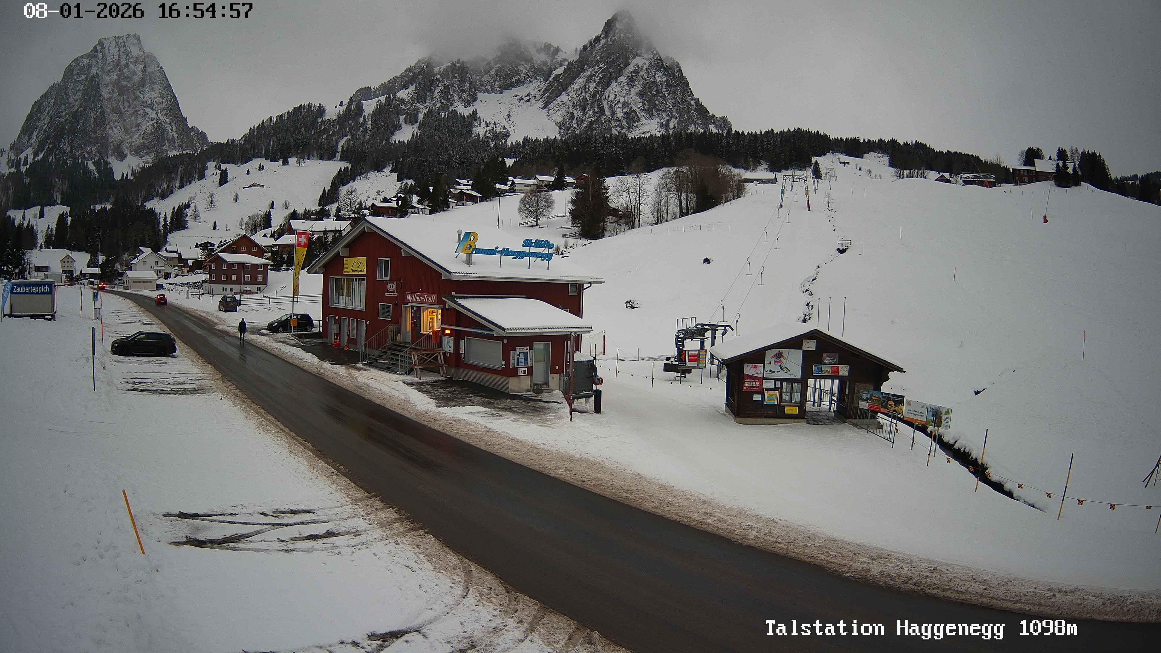 Archiv Foto Webcam Talstation Skilifte Brunni-Haggenegg, Zentralschweiz