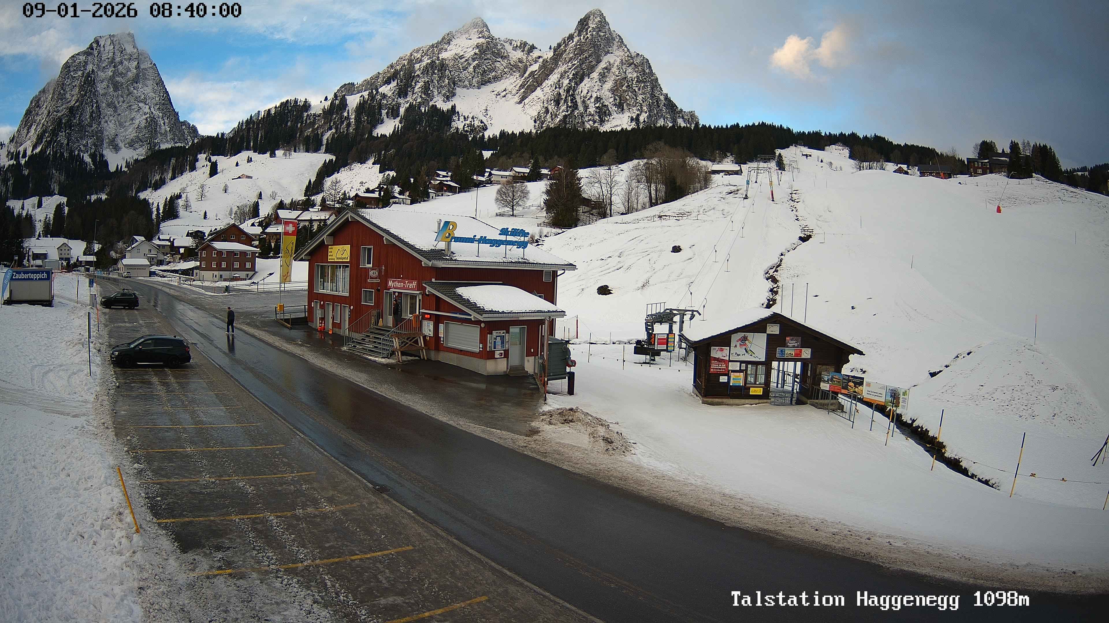 Archiv Foto Webcam Talstation Skilifte Brunni-Haggenegg, Zentralschweiz