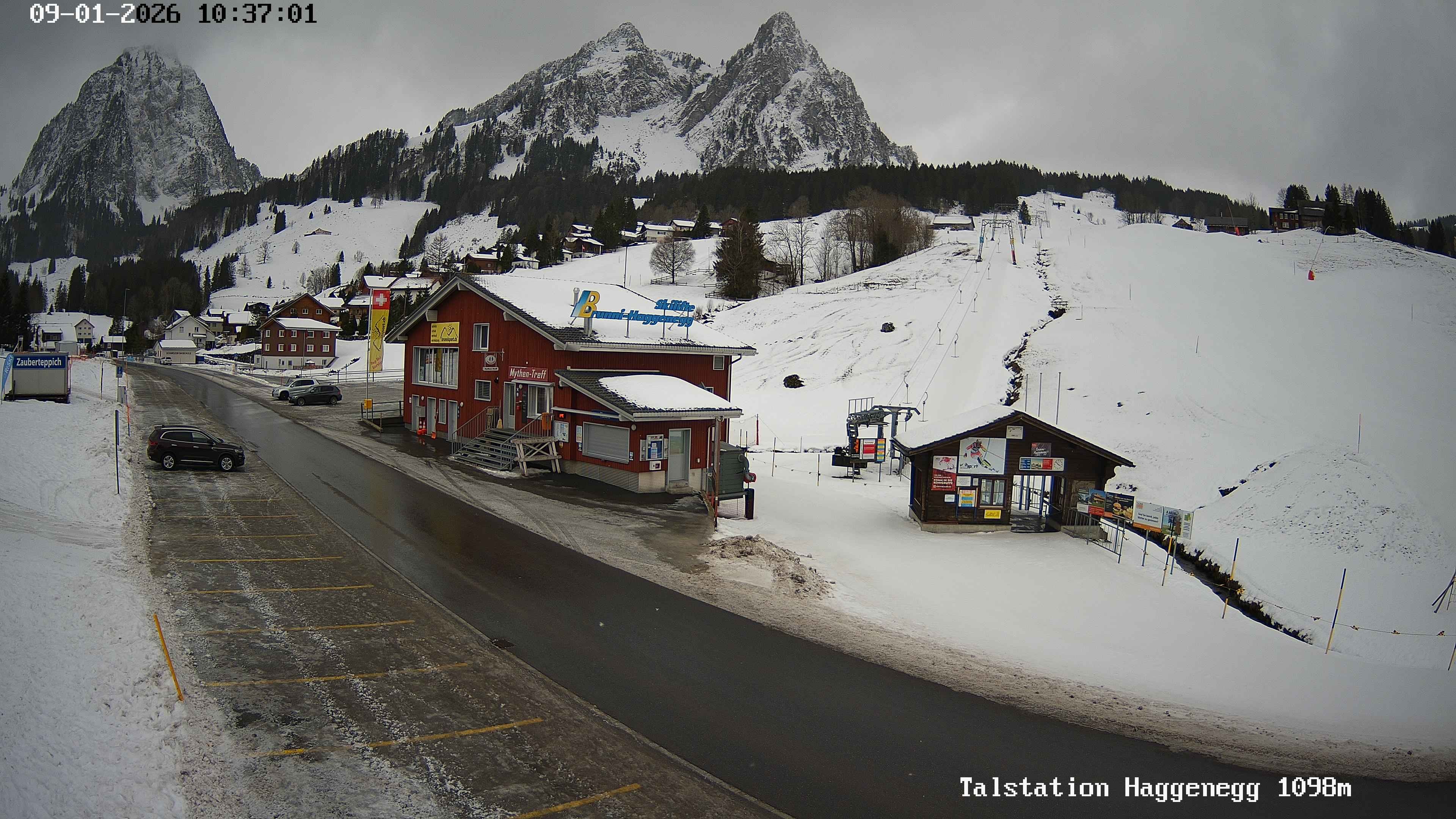 Archiv Foto Webcam Talstation Skilifte Brunni-Haggenegg, Zentralschweiz