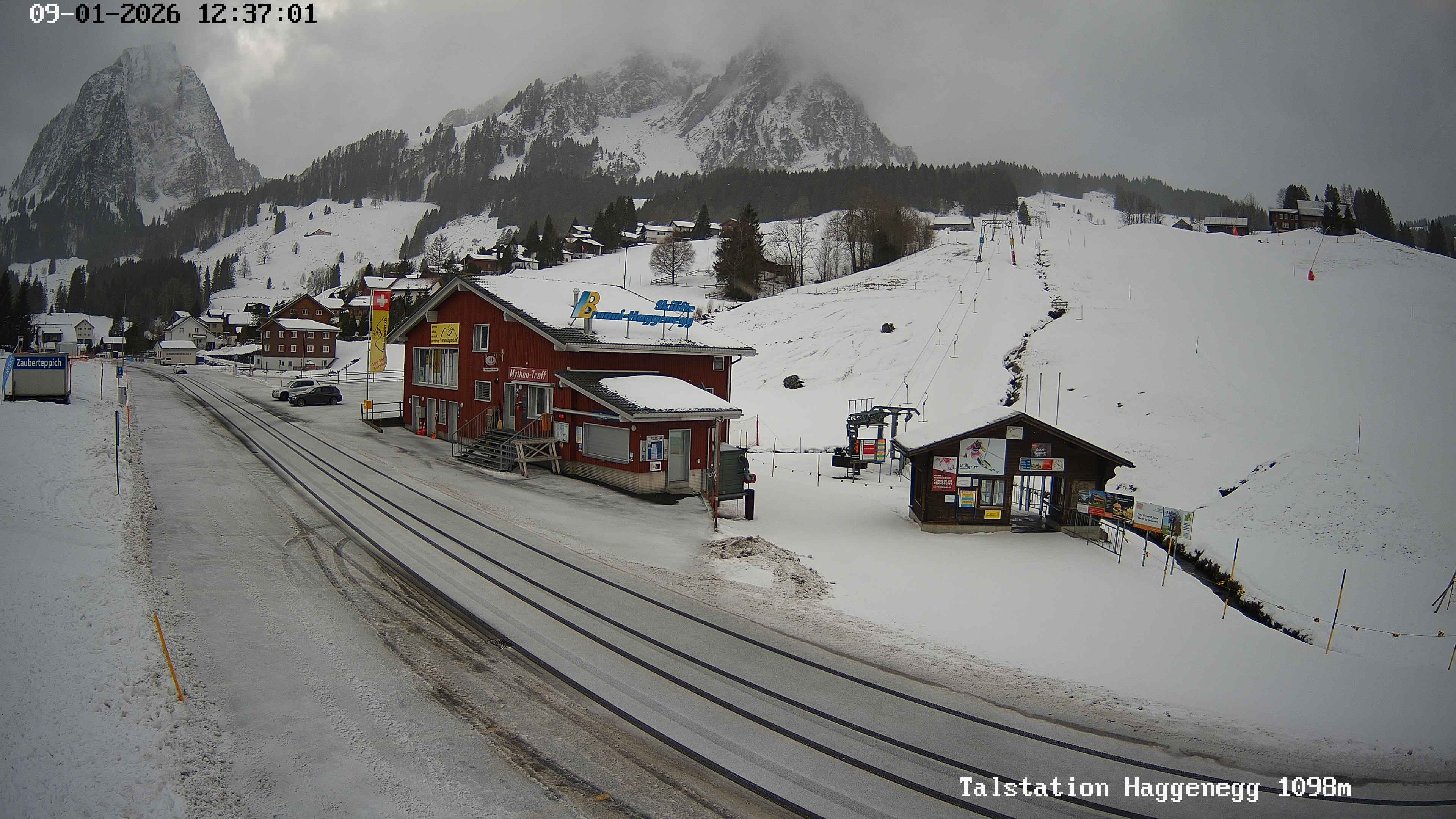 Archiv Foto Webcam Talstation Skilifte Brunni-Haggenegg, Zentralschweiz