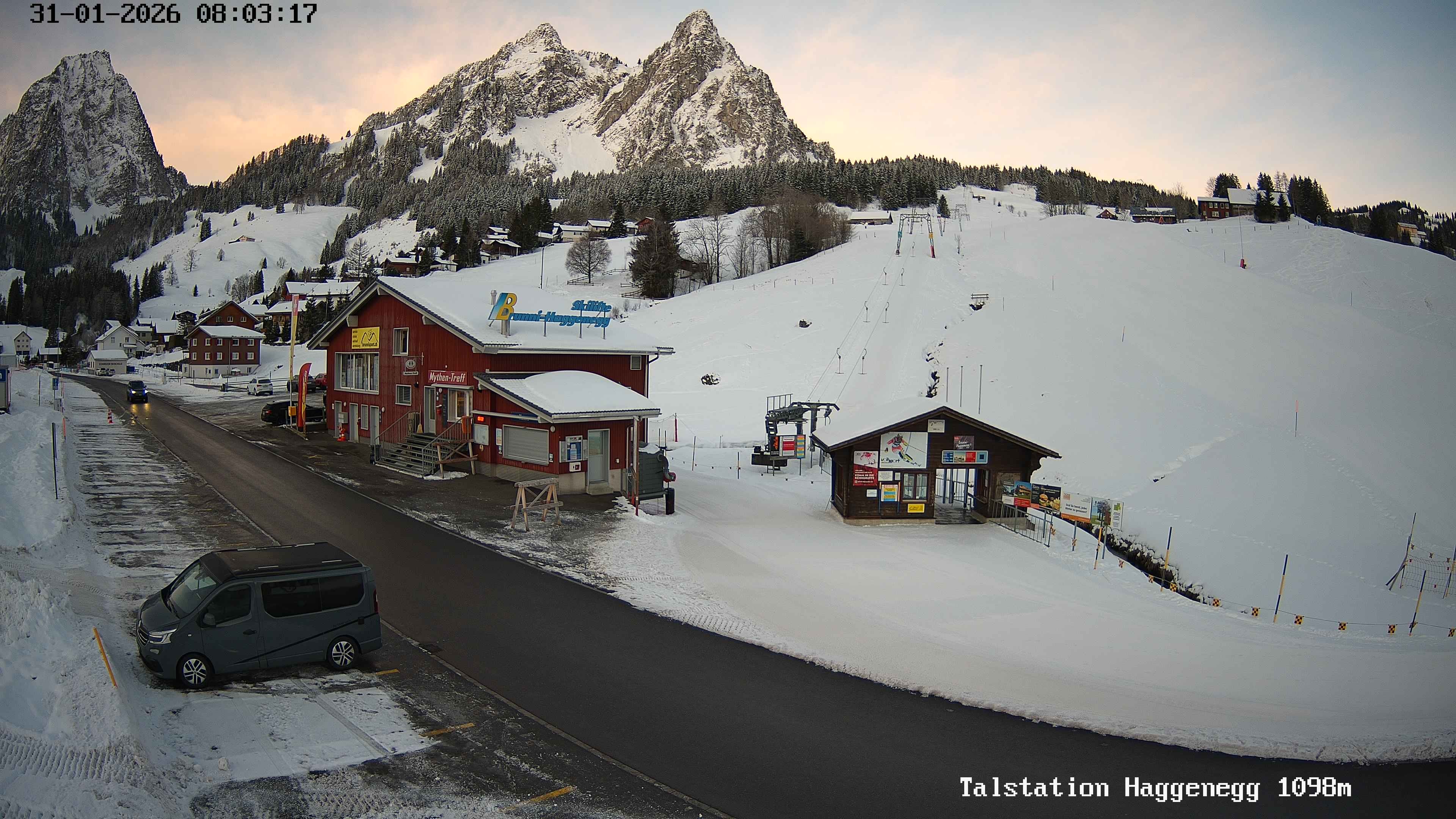 Archiv Foto Webcam Talstation Skilifte Brunni-Haggenegg, Zentralschweiz