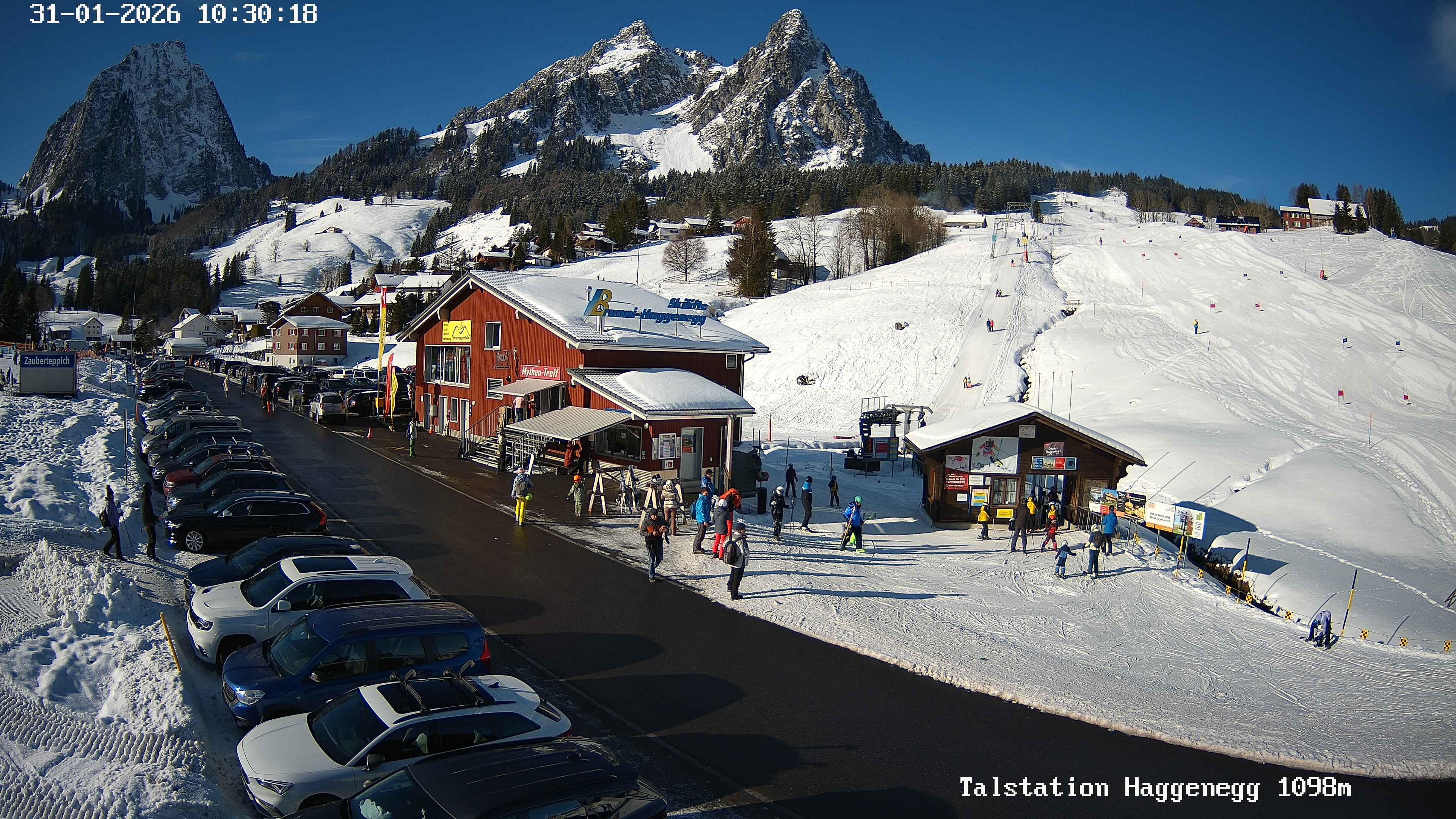 Archiv Foto Webcam Talstation Skilifte Brunni-Haggenegg, Zentralschweiz