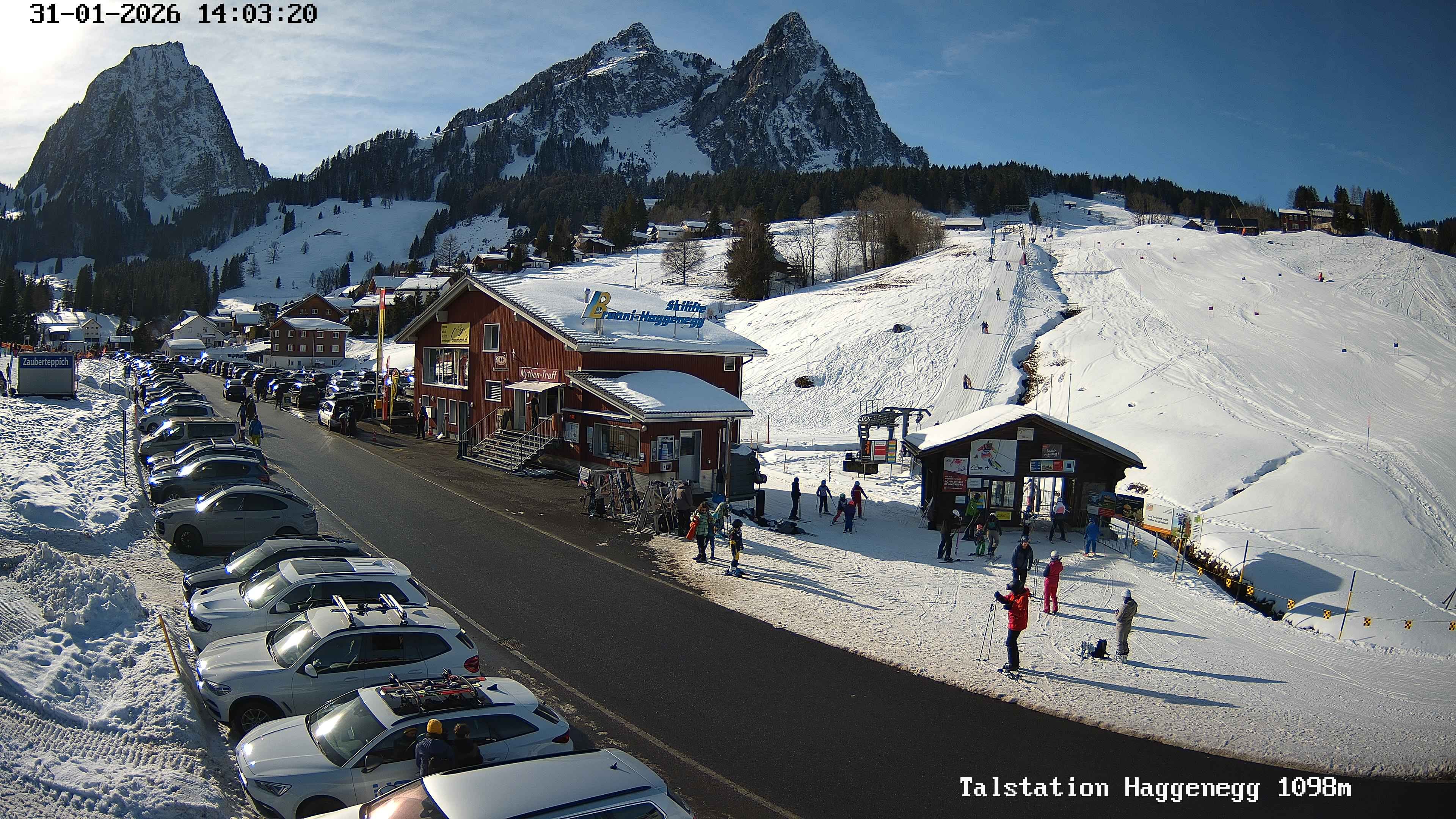 Archiv Foto Webcam Talstation Skilifte Brunni-Haggenegg, Zentralschweiz