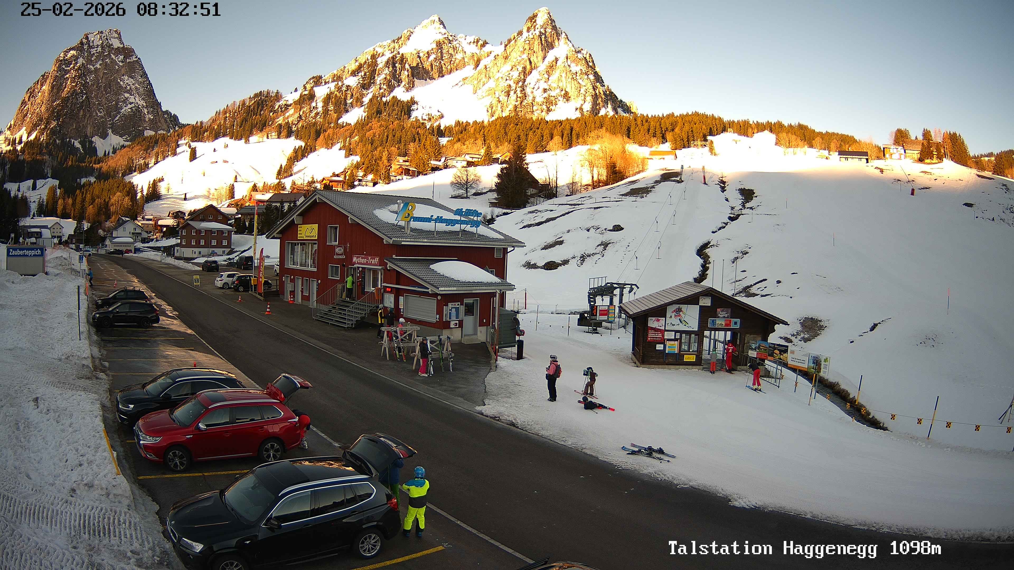 Archiv Foto Webcam Talstation Skilifte Brunni-Haggenegg, Zentralschweiz