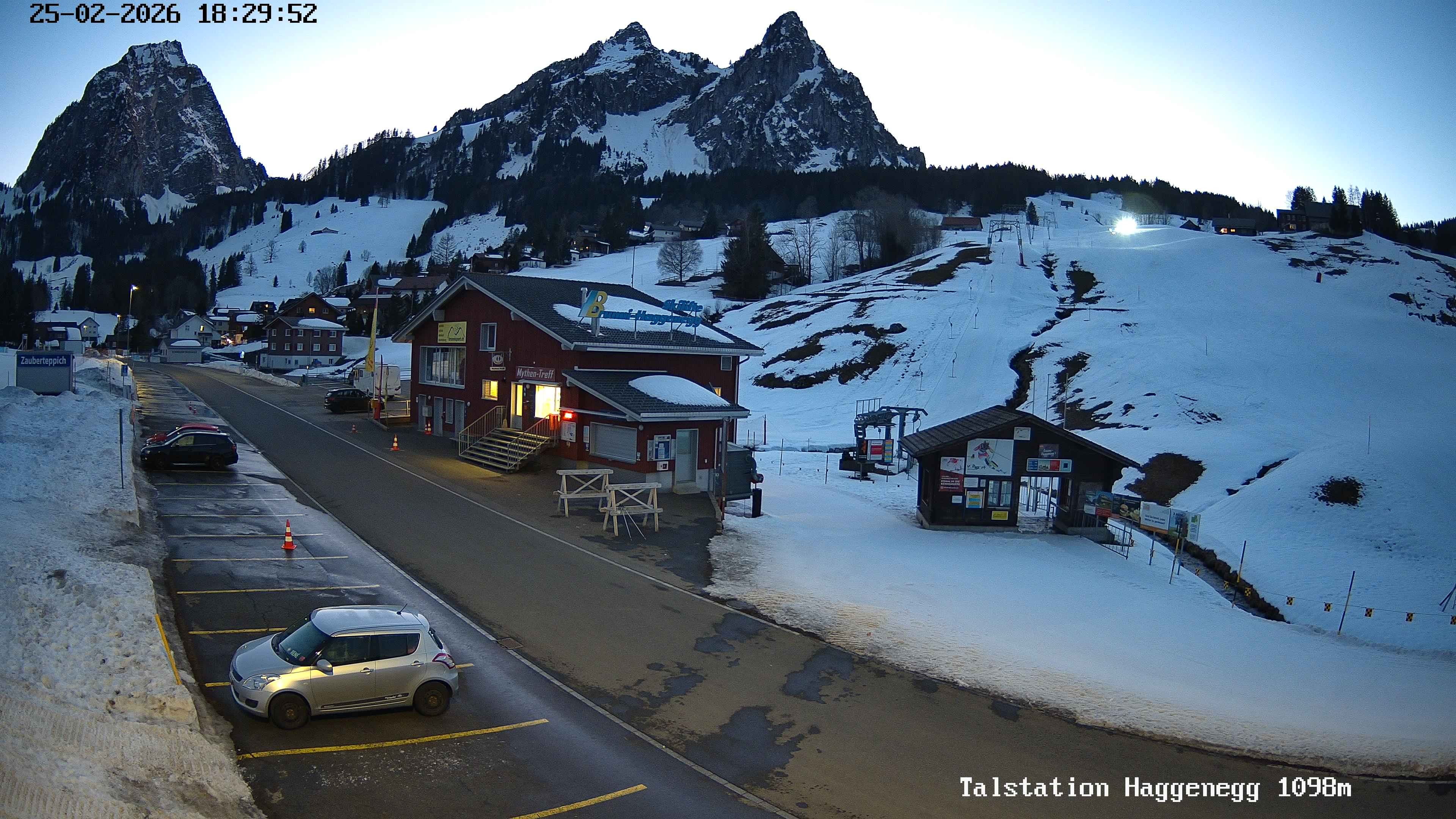 Archiv Foto Webcam Talstation Skilifte Brunni-Haggenegg, Zentralschweiz