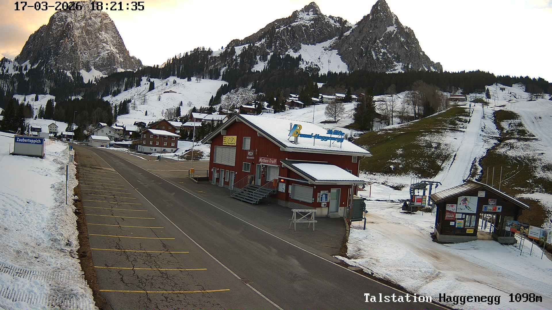 Archiv Foto Webcam Talstation Skilifte Brunni-Haggenegg, Zentralschweiz