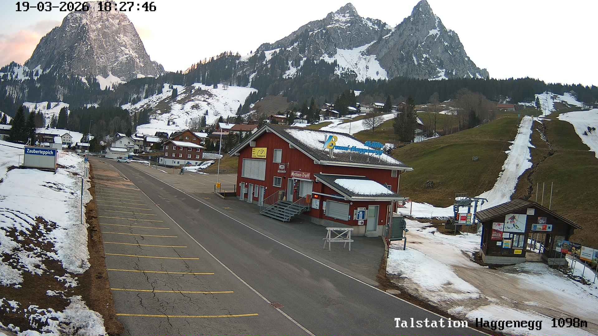 Archiv Foto Webcam Talstation Skilifte Brunni-Haggenegg, Zentralschweiz