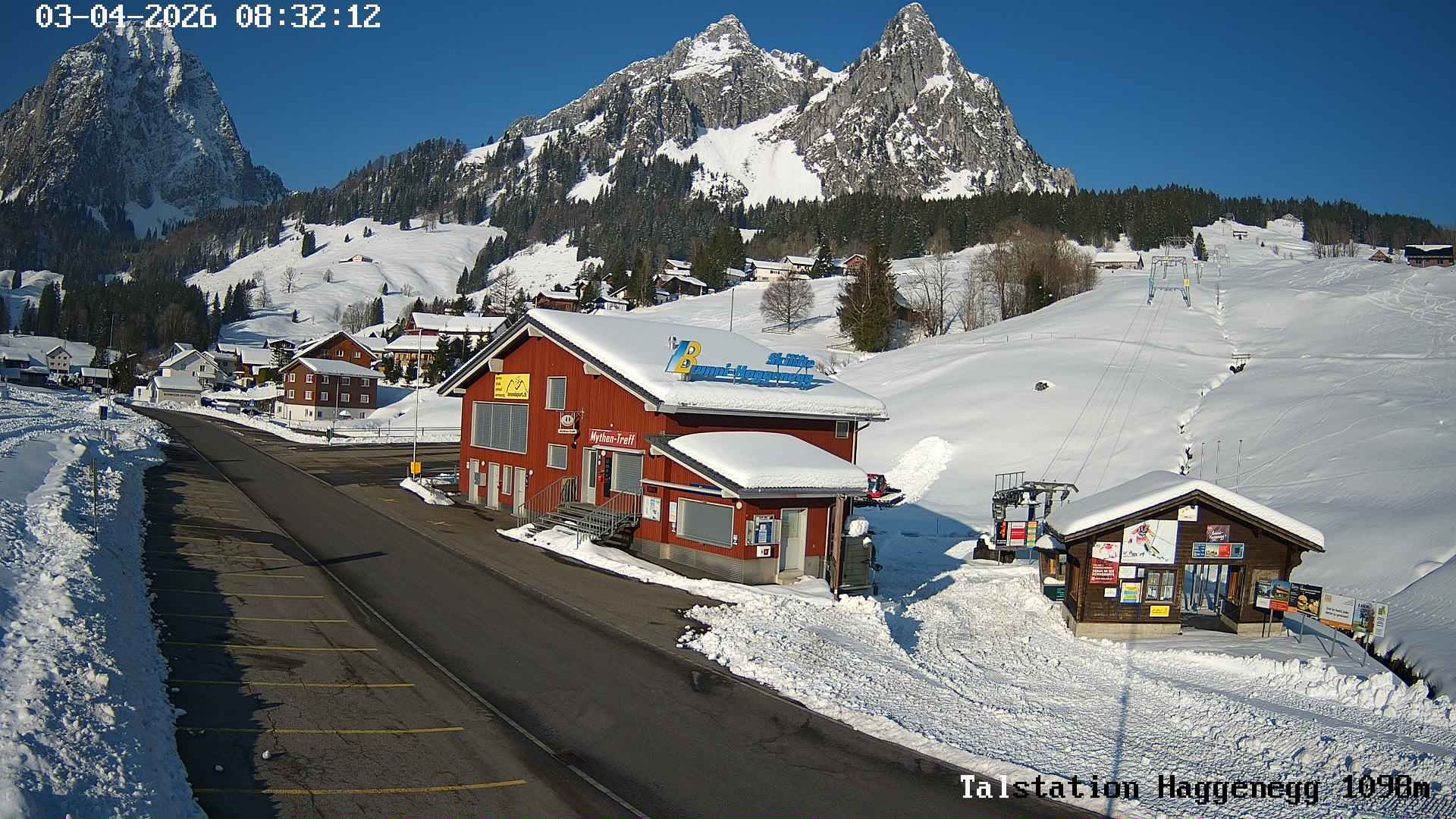 Archiv Foto Webcam Talstation Skilifte Brunni-Haggenegg, Zentralschweiz