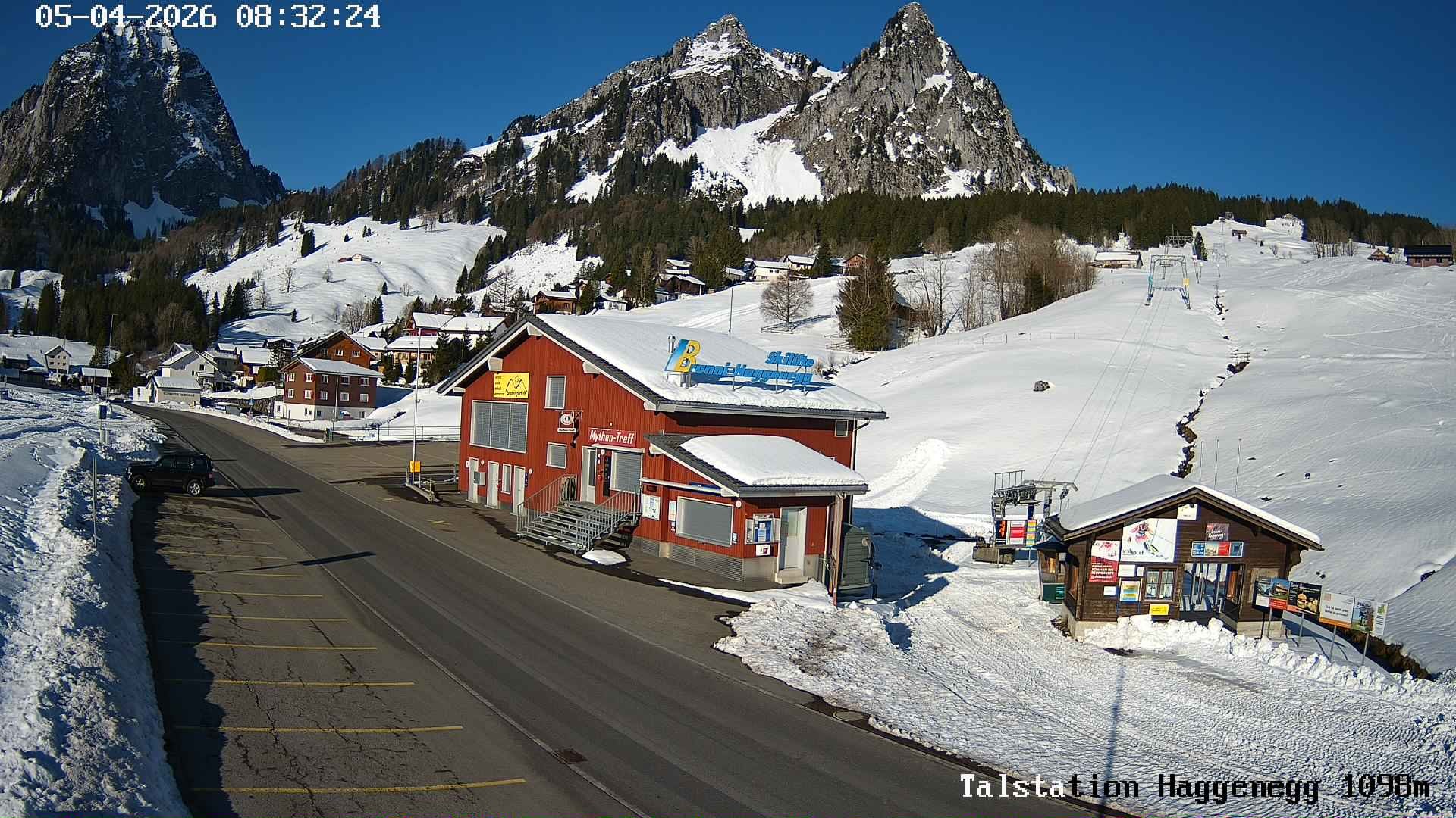 Archiv Foto Webcam Talstation Skilifte Brunni-Haggenegg, Zentralschweiz