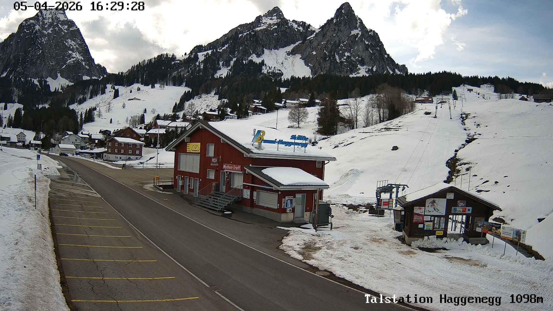 Archiv Foto Webcam Talstation Skilifte Brunni-Haggenegg, Zentralschweiz