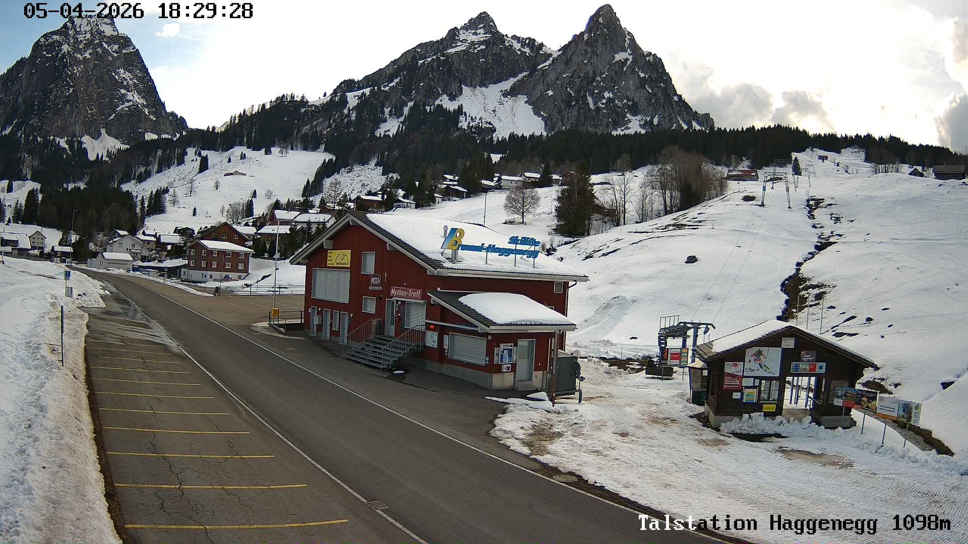 Archiv Foto Webcam Talstation Skilifte Brunni-Haggenegg, Zentralschweiz