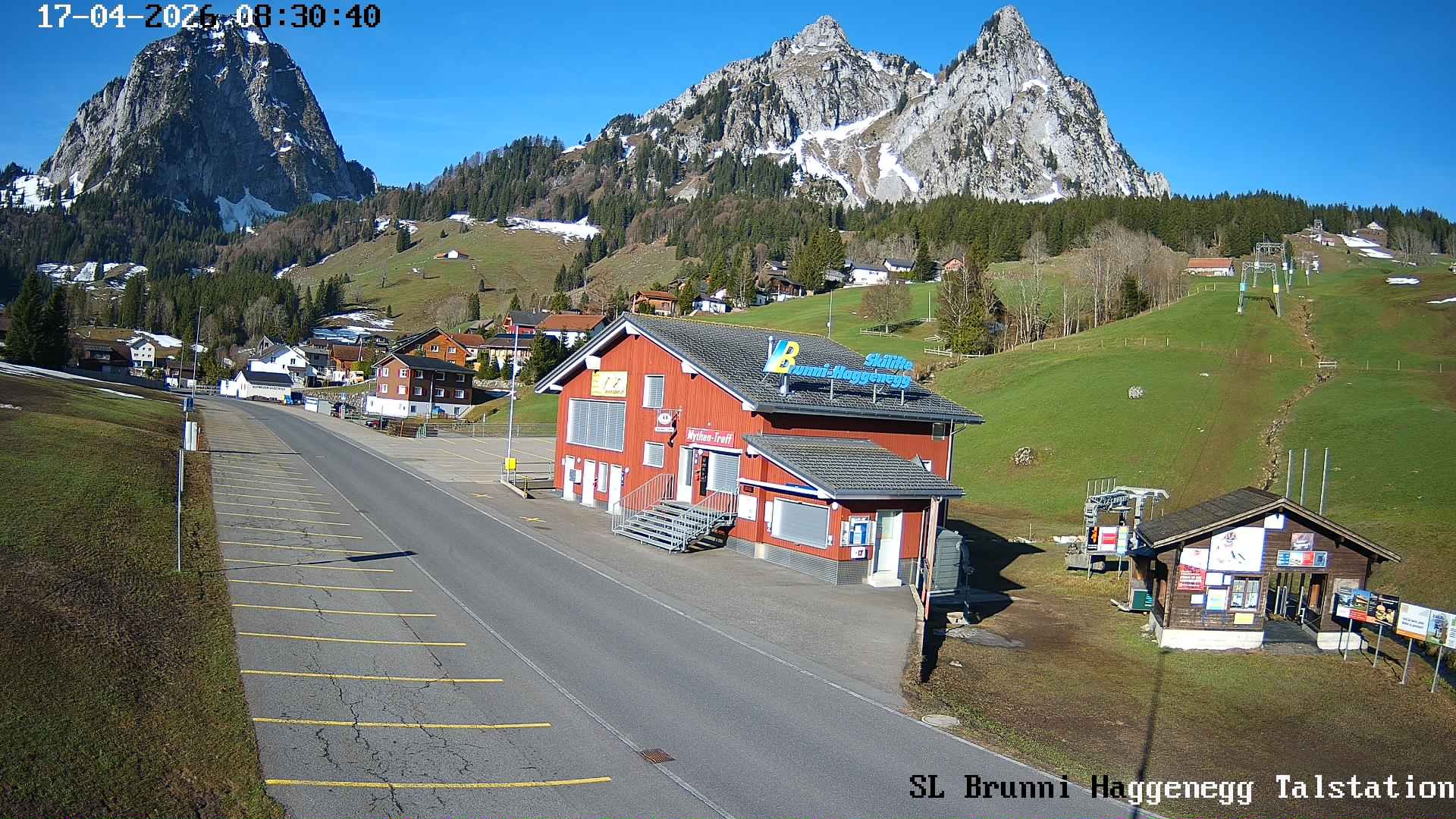Archiv Foto Webcam Talstation Skilifte Brunni-Haggenegg, Zentralschweiz