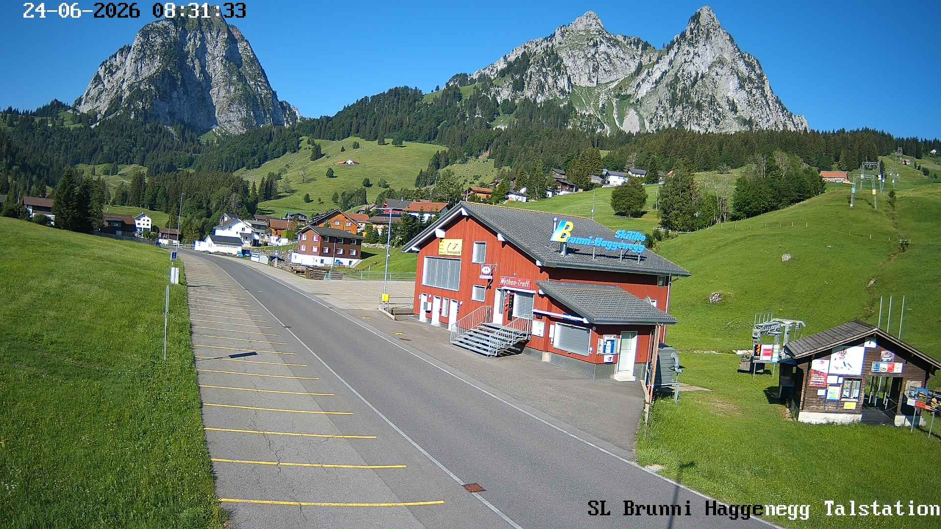 Archiv Foto Webcam Talstation Skilifte Brunni-Haggenegg, Zentralschweiz
