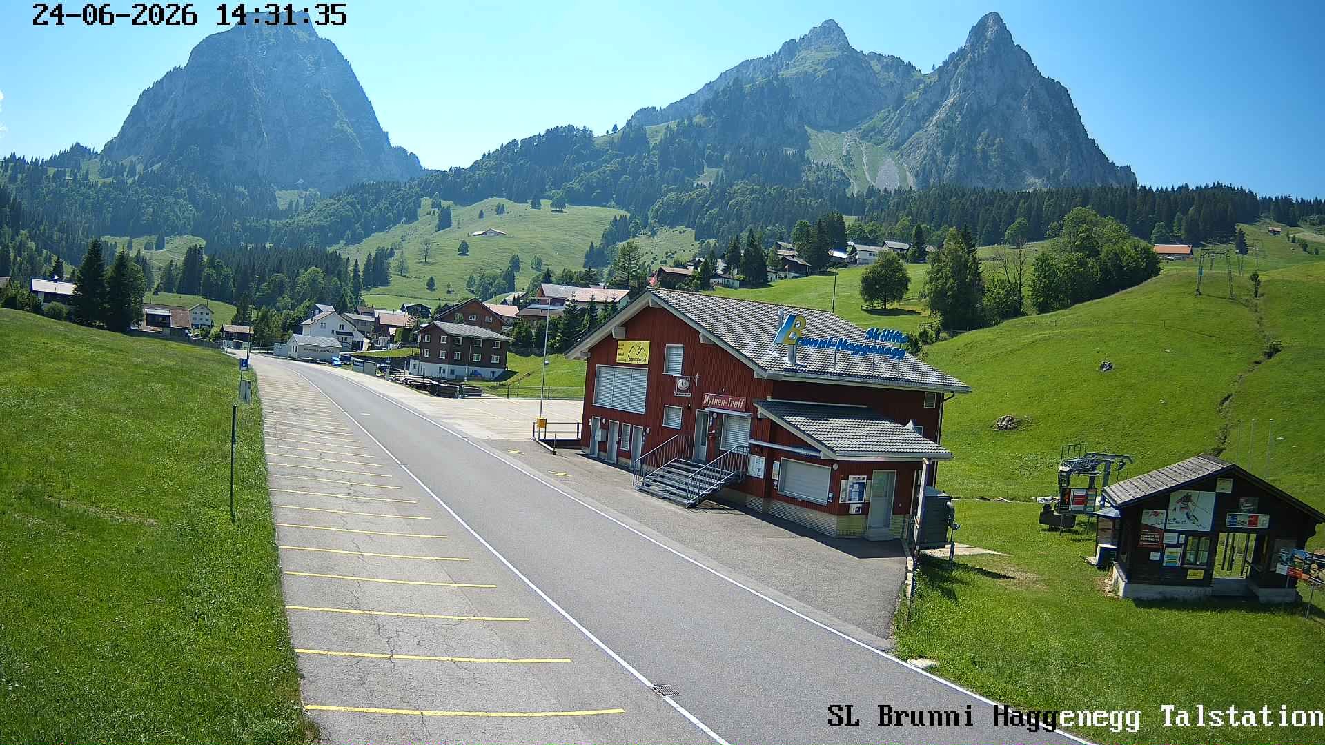 Archiv Foto Webcam Talstation Skilifte Brunni-Haggenegg, Zentralschweiz