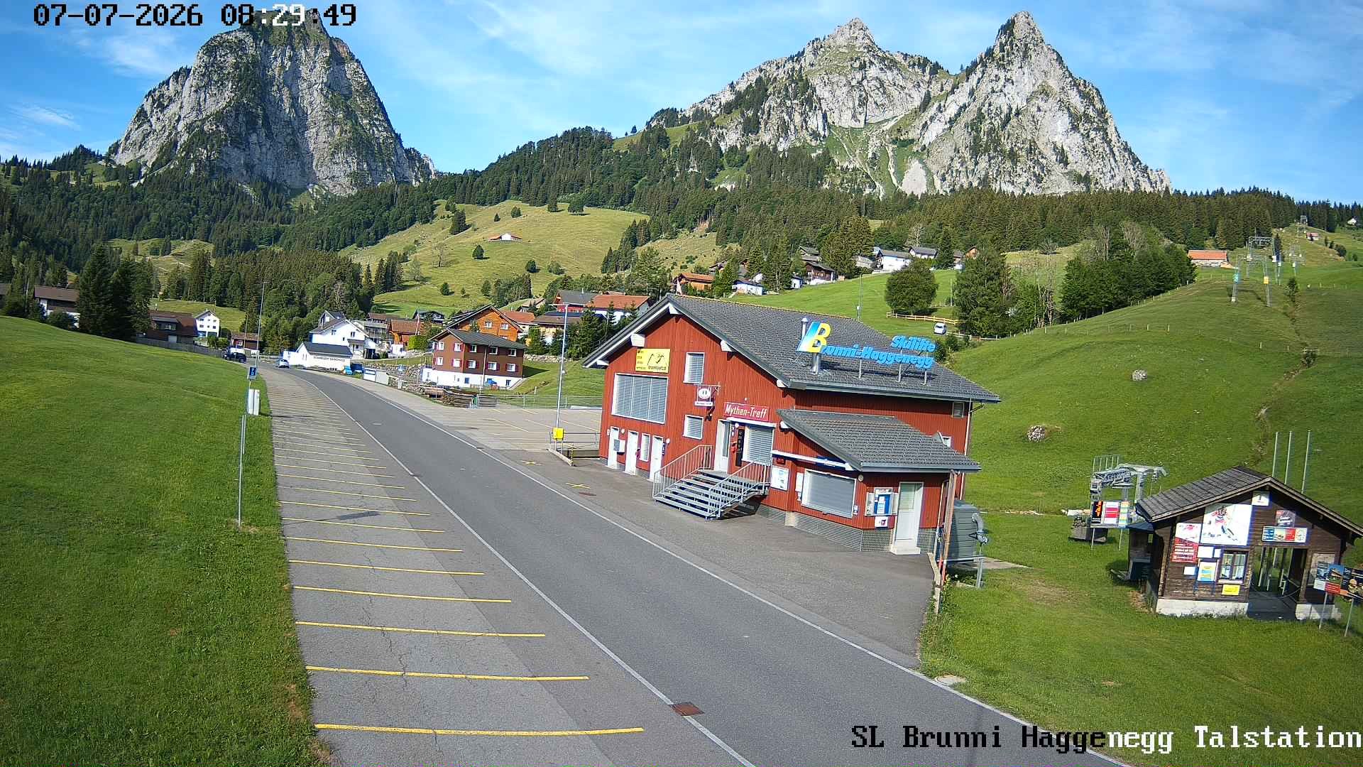 Archiv Foto Webcam Talstation Skilifte Brunni-Haggenegg, Zentralschweiz