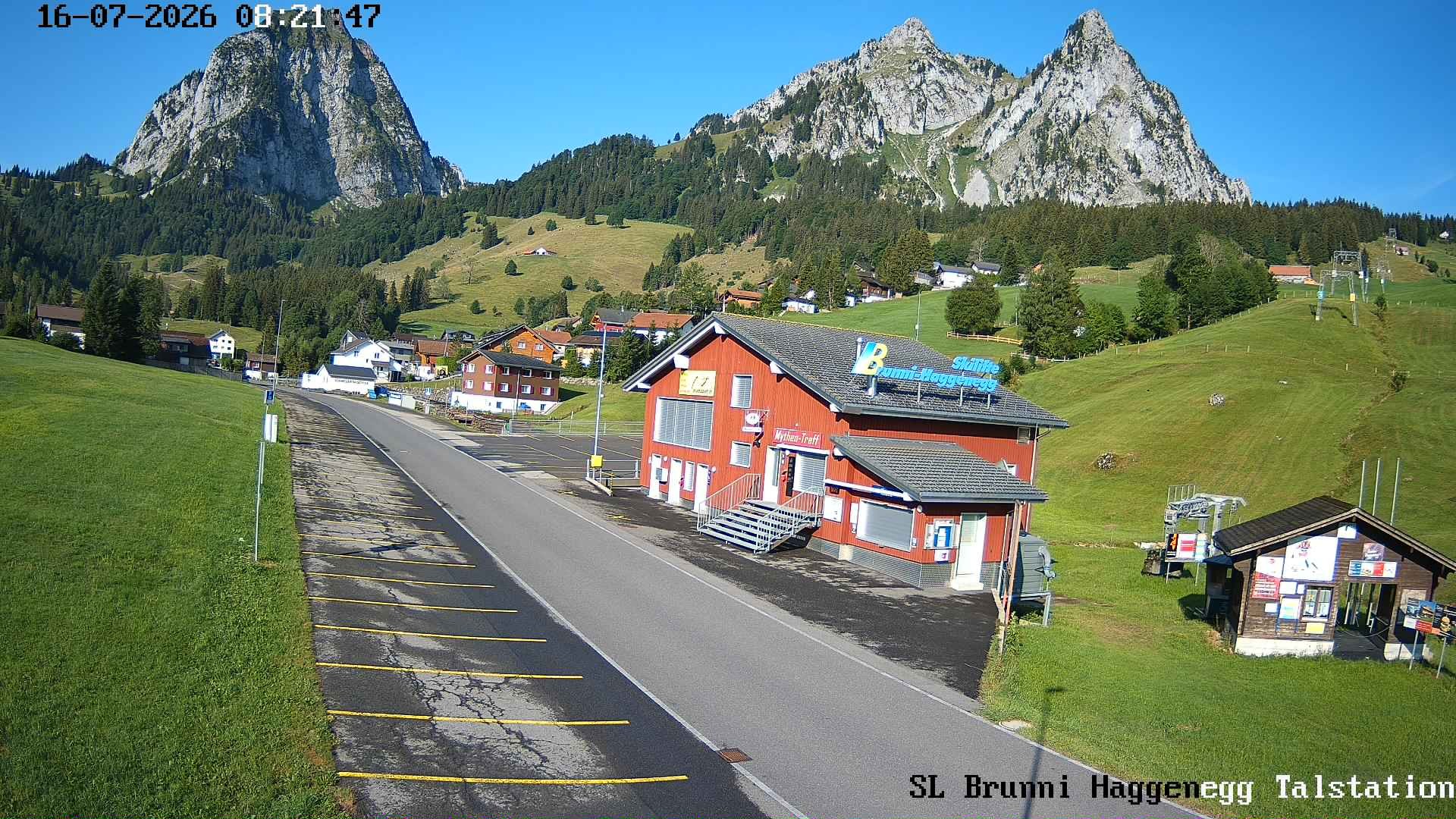 Archiv Foto Webcam Talstation Skilifte Brunni-Haggenegg, Zentralschweiz