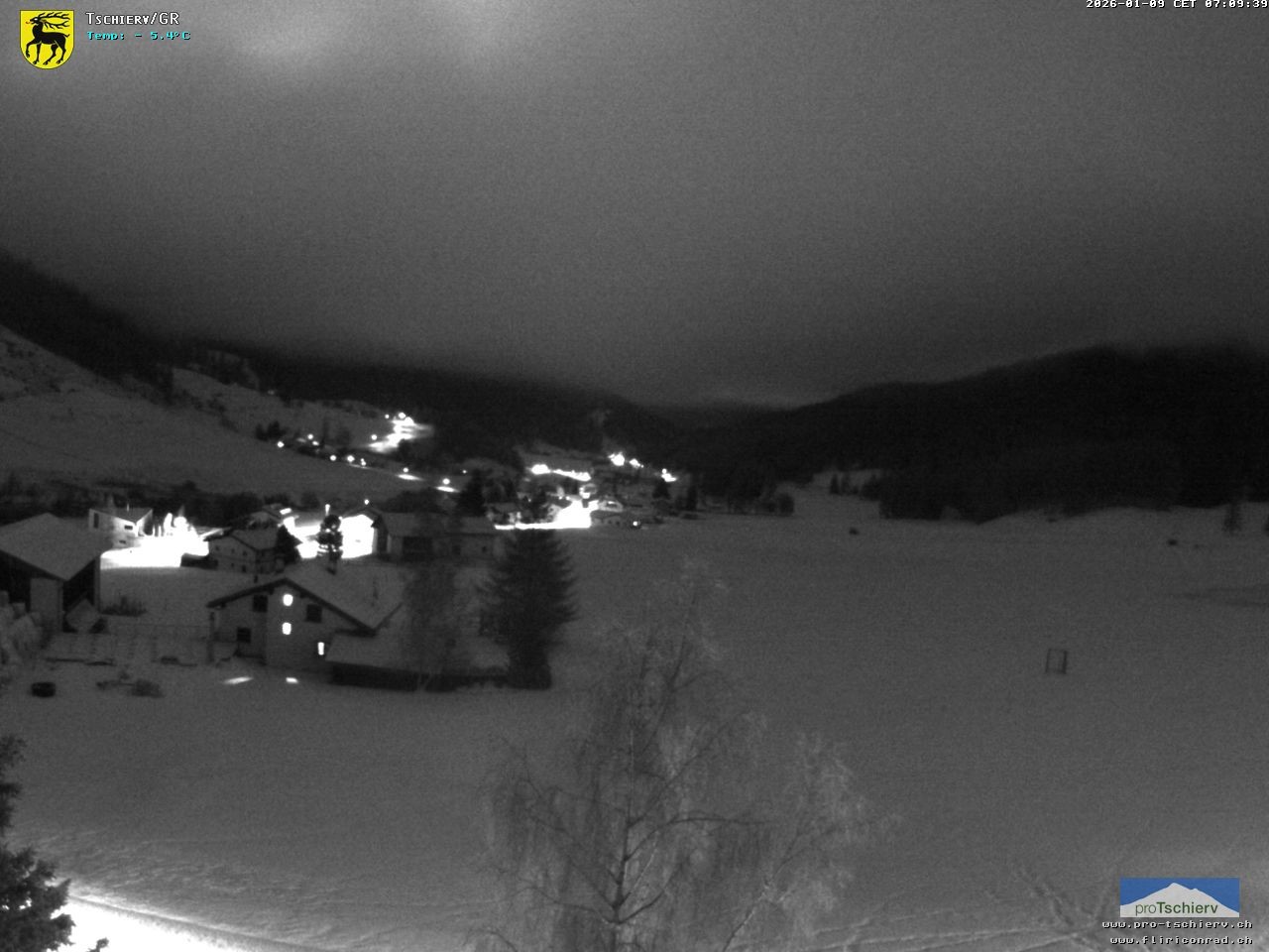 Archiv Foto Webcam Dorf Tschierv