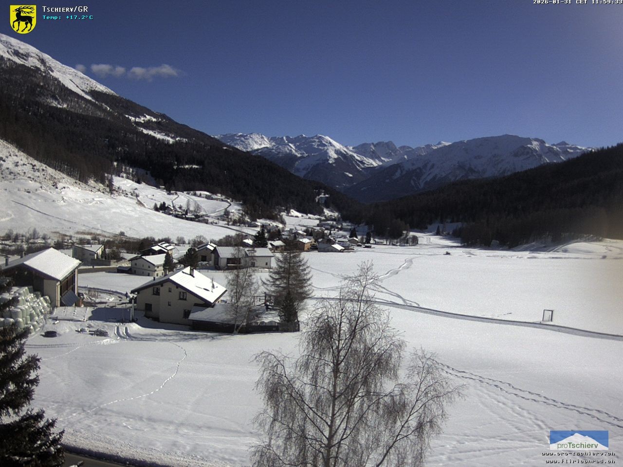 Archiv Foto Webcam Dorf Tschierv