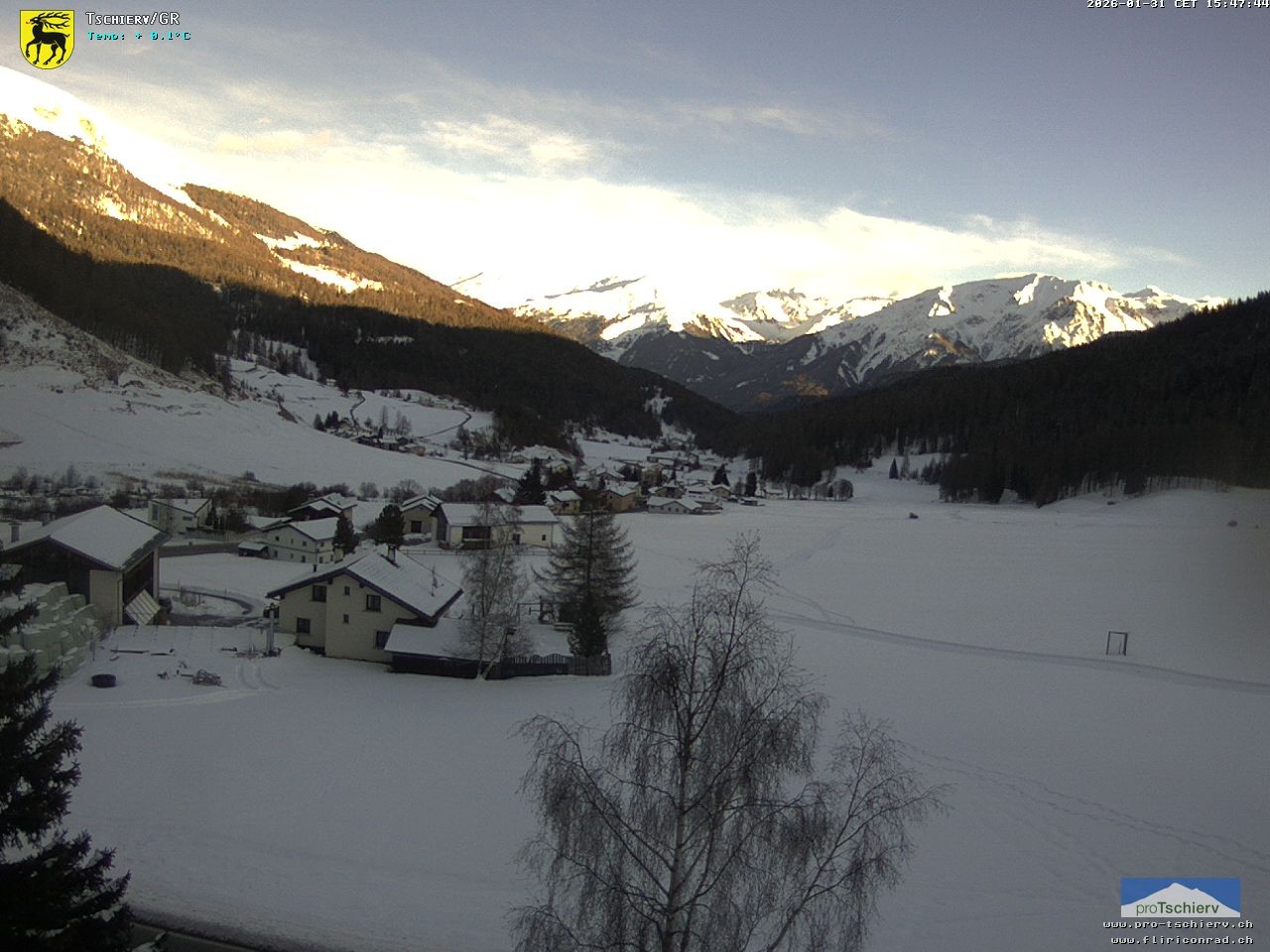 Archiv Foto Webcam Dorf Tschierv