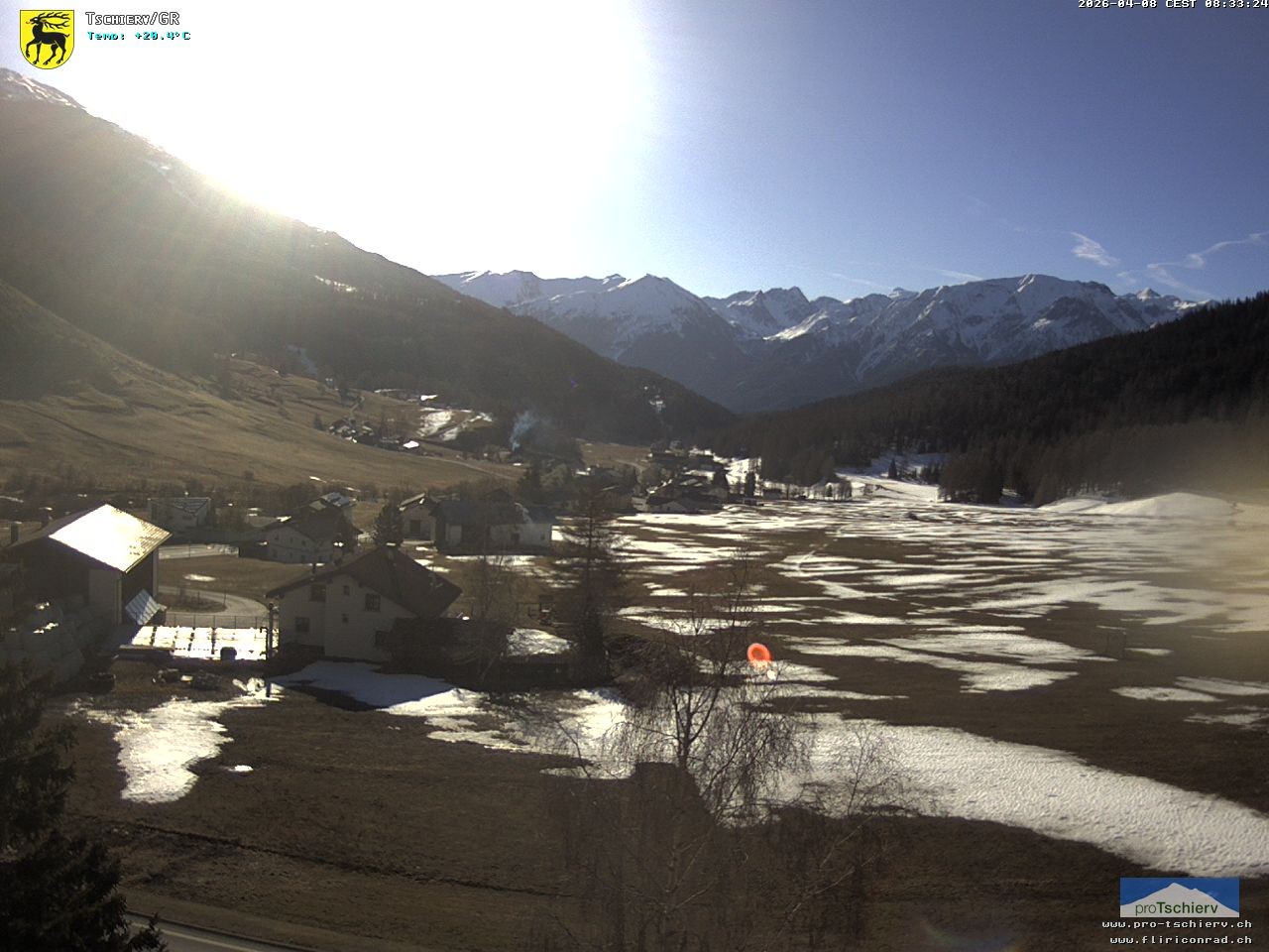 Archiv Foto Webcam Dorf Tschierv