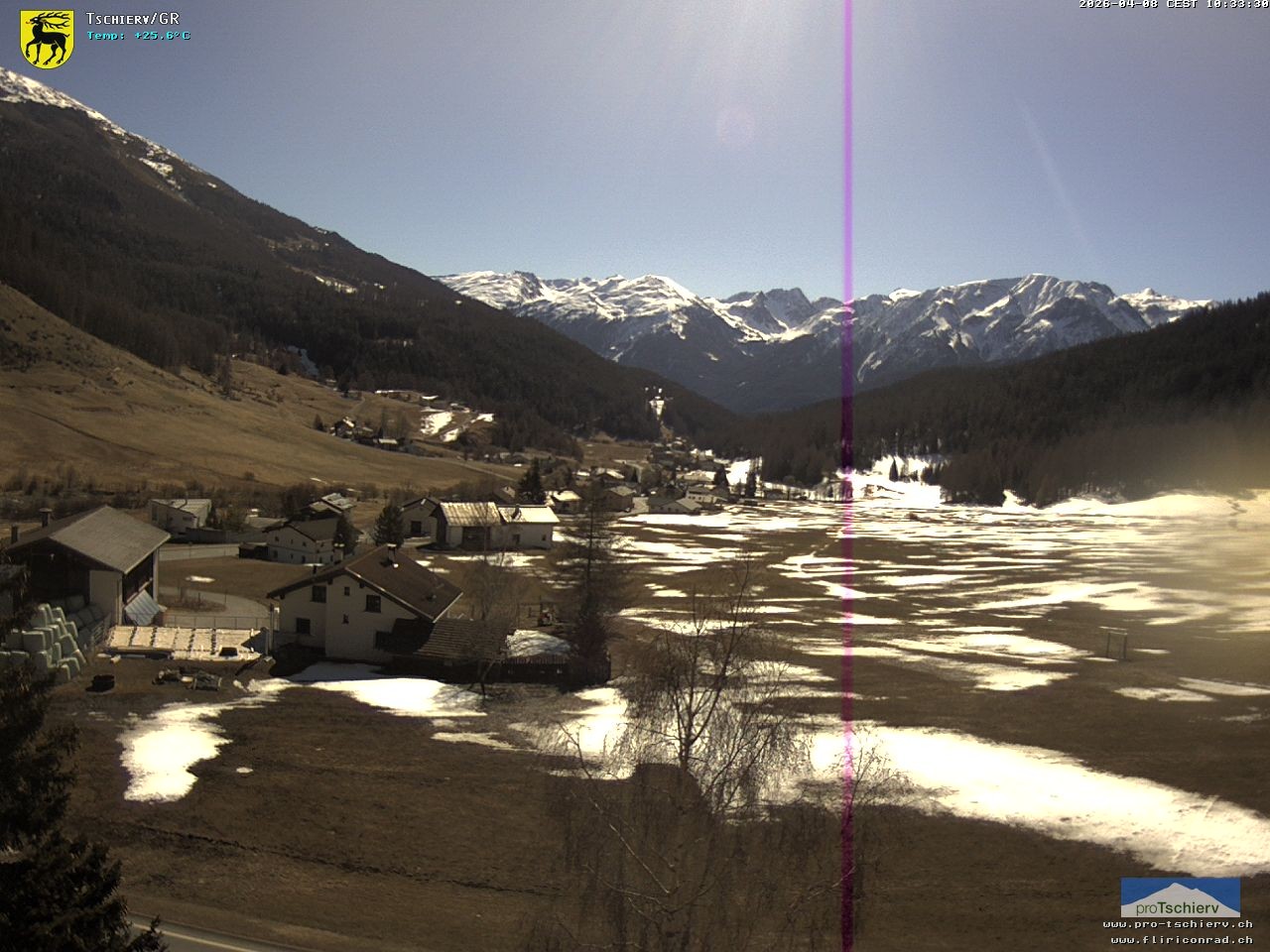 Archiv Foto Webcam Dorf Tschierv