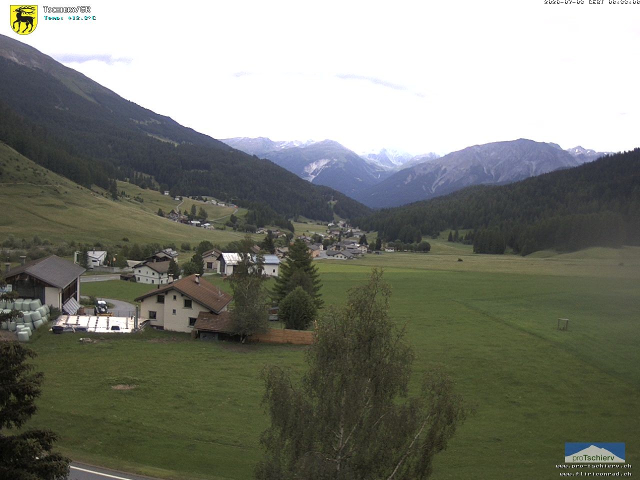 Archiv Foto Webcam Dorf Tschierv
