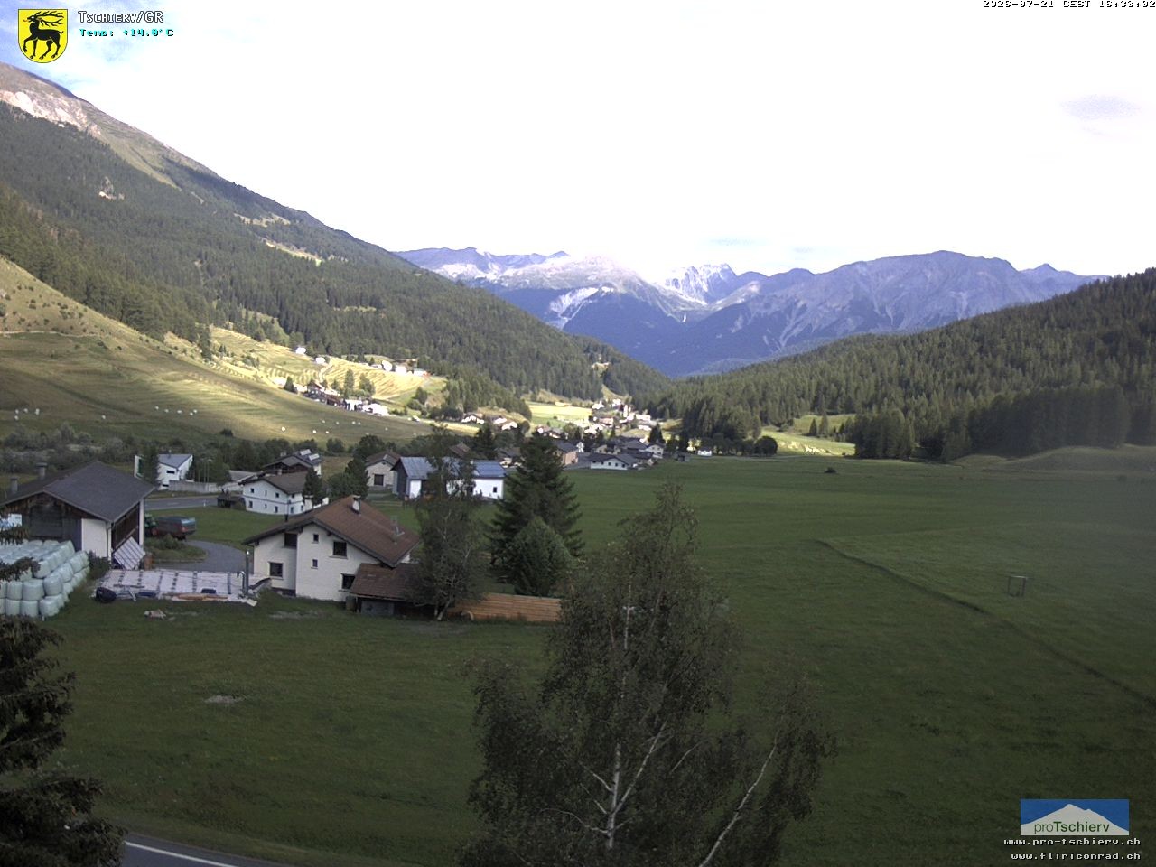Archiv Foto Webcam Dorf Tschierv