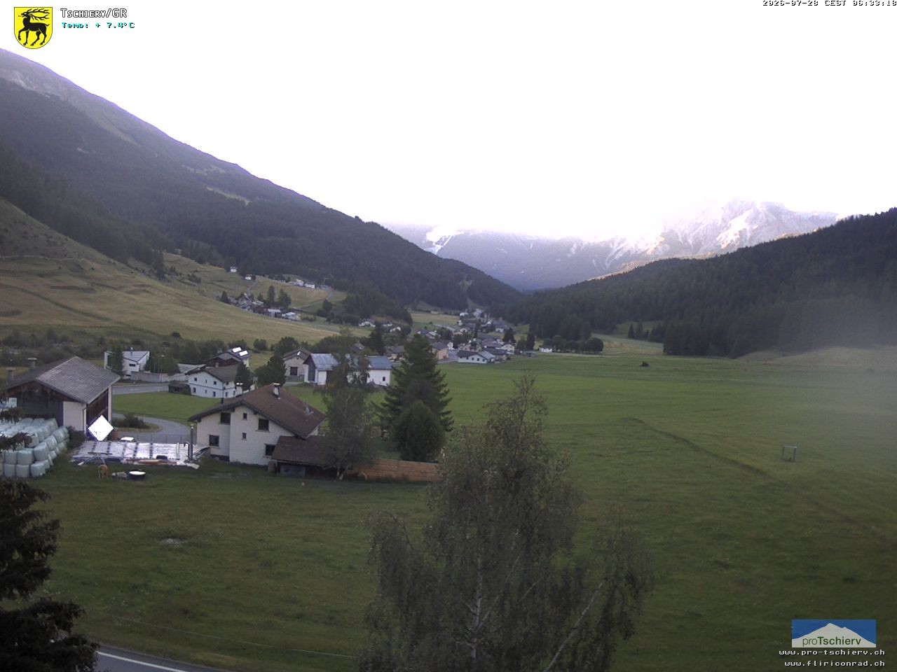 Archiv Foto Webcam Dorf Tschierv