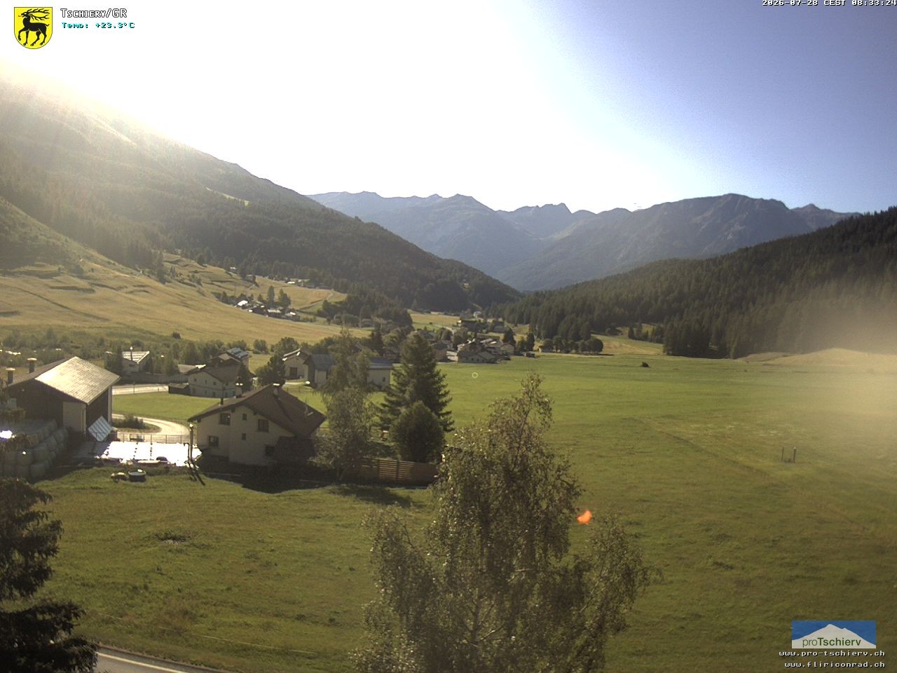 Archiv Foto Webcam Dorf Tschierv