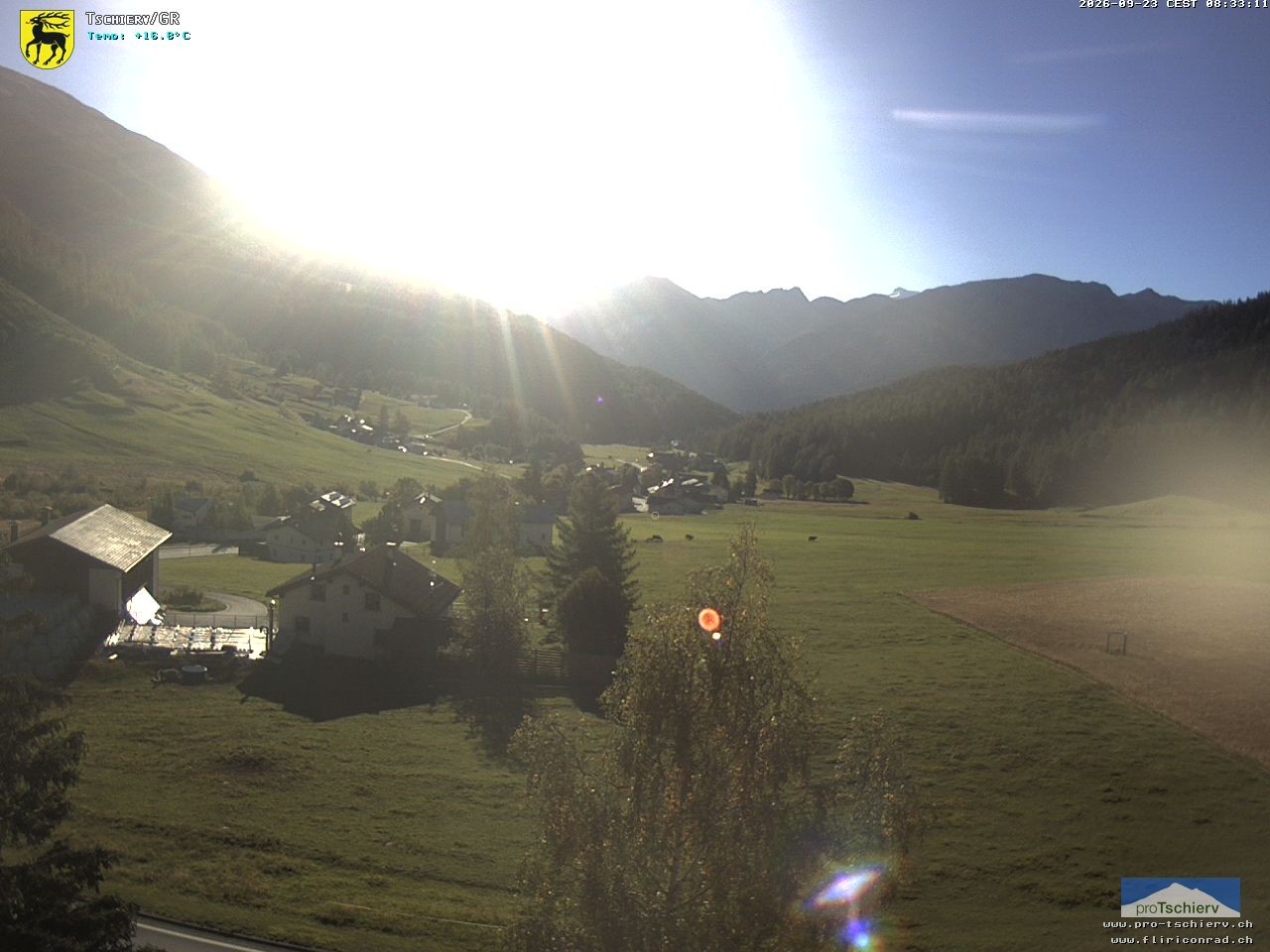 Archiv Foto Webcam Dorf Tschierv