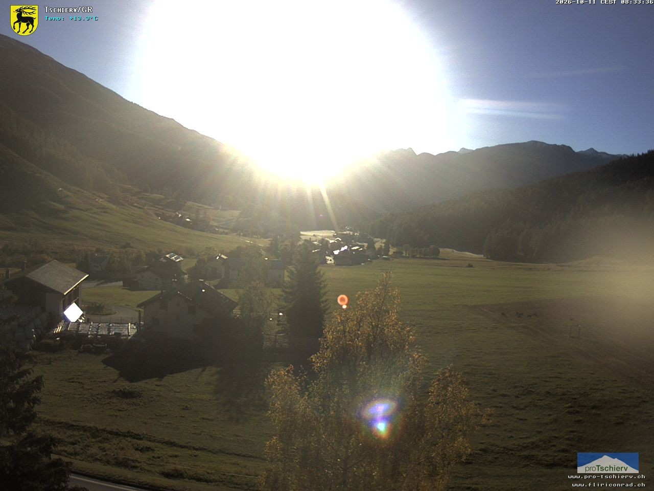 Archiv Foto Webcam Dorf Tschierv