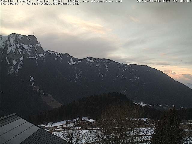 Archiv Foto Webcam Chalet Sybil, Blick südöstliche Richtung