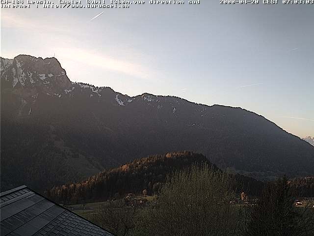 Archiv Foto Webcam Chalet Sybil, Blick südöstliche Richtung