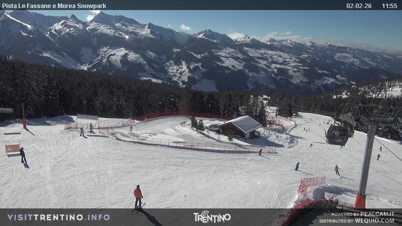Archiv Foto Webcam Sessellift Alpe di Lusia, Trentino