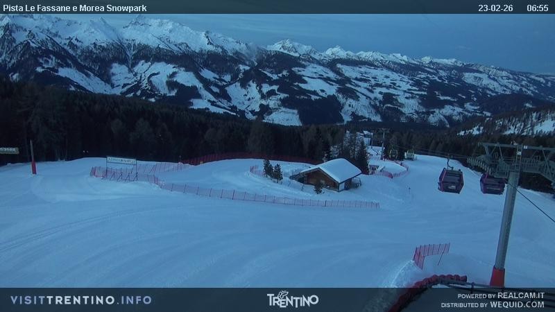 Archiv Foto Webcam Sessellift Alpe di Lusia, Trentino