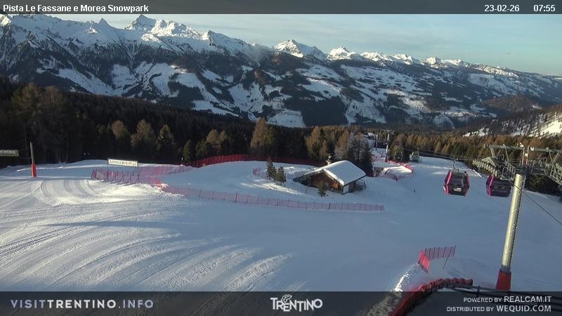 Archiv Foto Webcam Sessellift Alpe di Lusia, Trentino