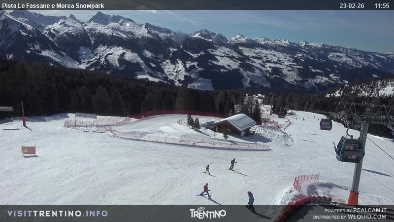 Archiv Foto Webcam Sessellift Alpe di Lusia, Trentino