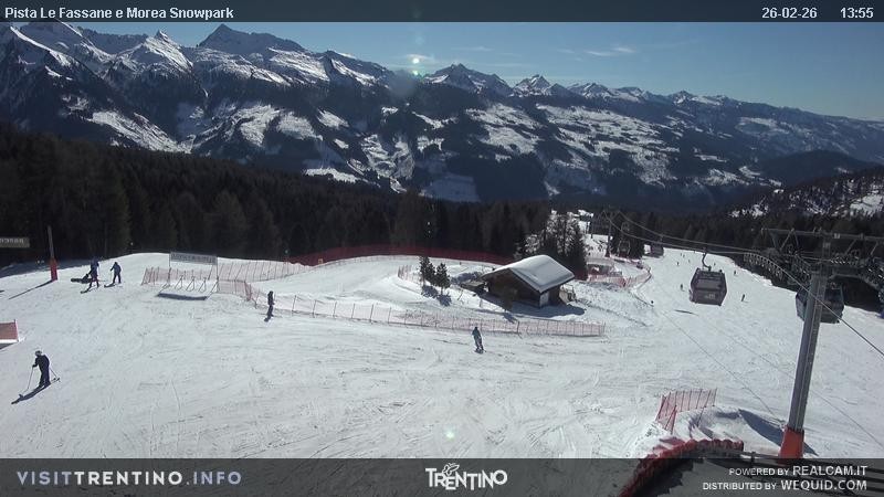 Archived image Webcam chairlift alp Lusia, Trentino
