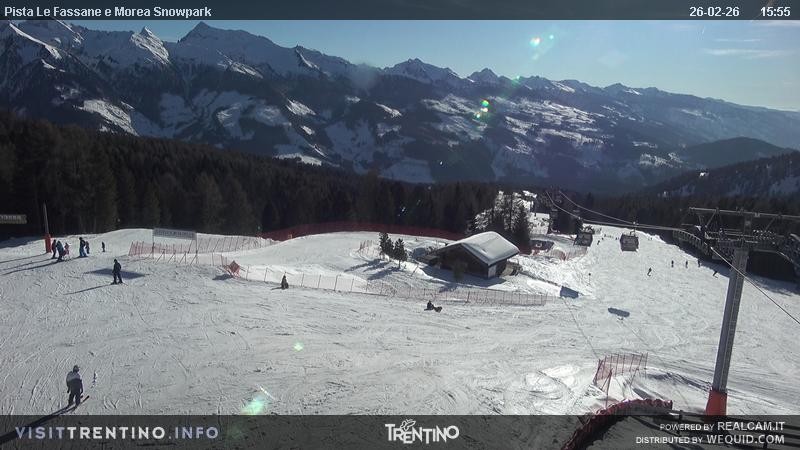 Archived image Webcam chairlift alp Lusia, Trentino