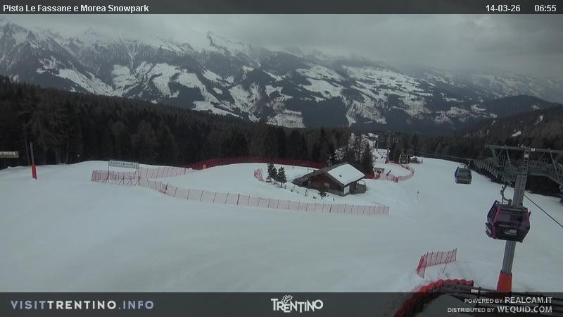 Archived image Webcam chairlift alp Lusia, Trentino