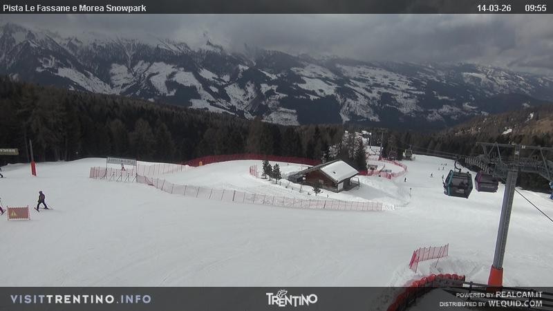 Archived image Webcam chairlift alp Lusia, Trentino