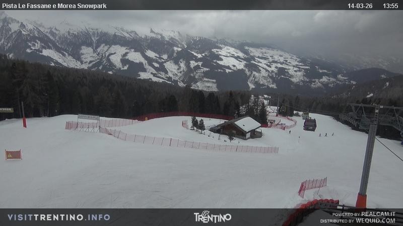 Archived image Webcam chairlift alp Lusia, Trentino