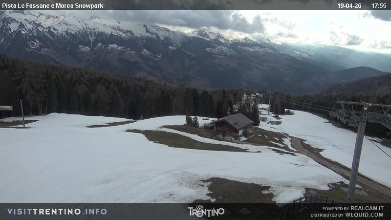 Archiv Foto Webcam Sessellift Alpe di Lusia, Trentino