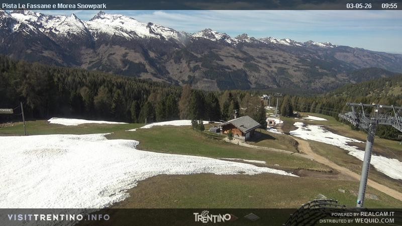 Archiv Foto Webcam Sessellift Alpe di Lusia, Trentino