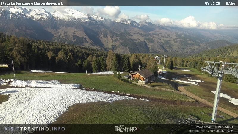Archived image Webcam chairlift alp Lusia, Trentino