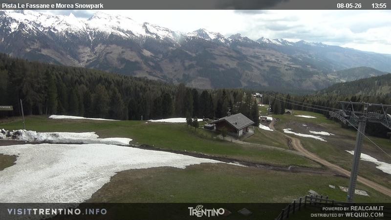 Archived image Webcam chairlift alp Lusia, Trentino