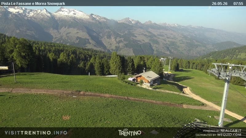 Archived image Webcam chairlift alp Lusia, Trentino