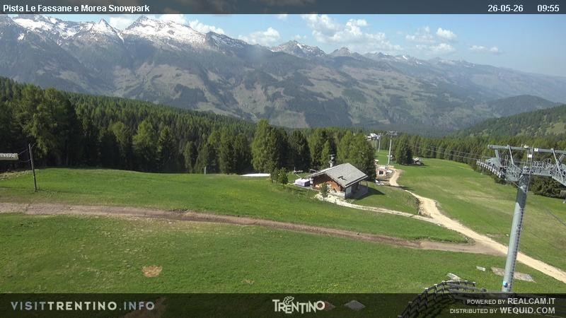 Archived image Webcam chairlift alp Lusia, Trentino