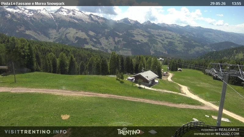 Archiv Foto Webcam Sessellift Alpe di Lusia, Trentino